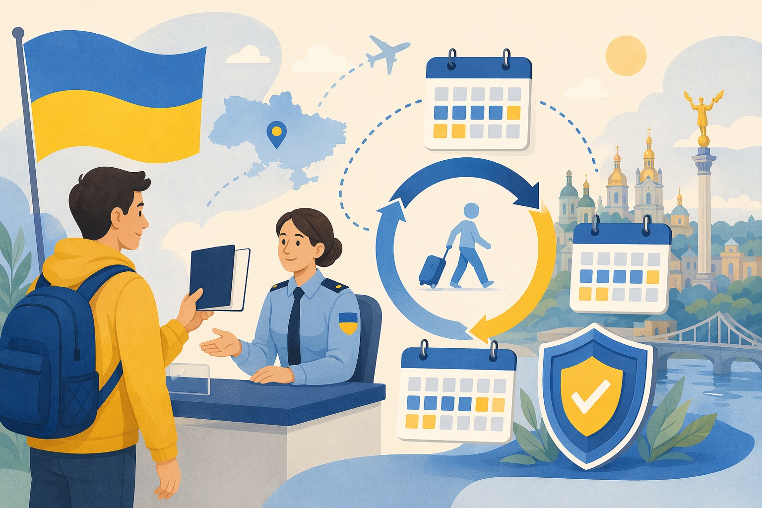 Ukraine Visa-Free Entry: 90/180 Rule Explained, Stay Limits, and What Travelers Must Know
